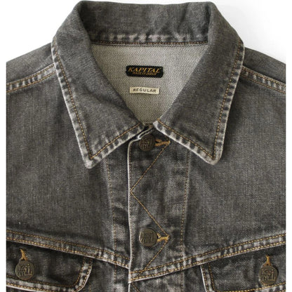 Kapital 14oz Black Denim Westerner Regular (Processed)
