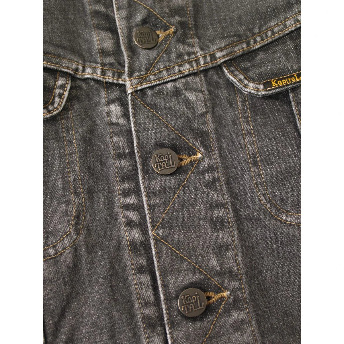 Kapital 14oz Black Denim Westerner Regular (Processed)