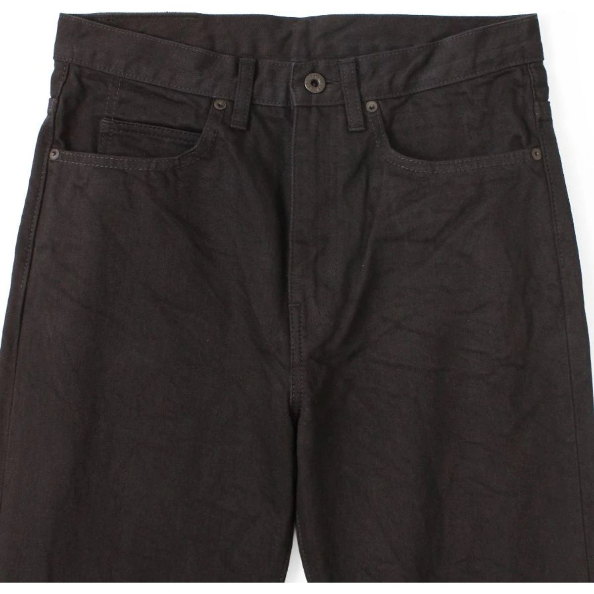Kapital 14oz Black X Black Denim 5P Okabellbo (Ladies)