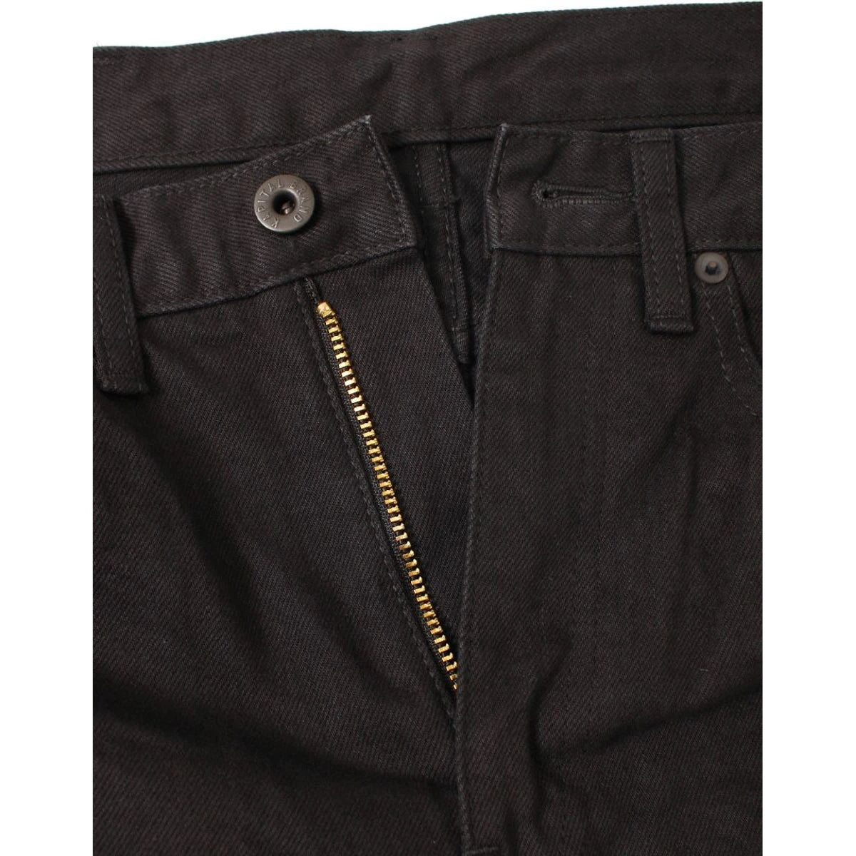 Kapital 14oz Black X Black Denim 5P Okabellbo (Ladies)