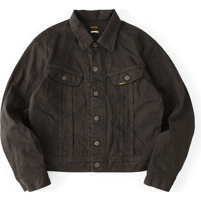 Kapital 14 Oz Black X Black Denim Westerner Jacket (Regular)