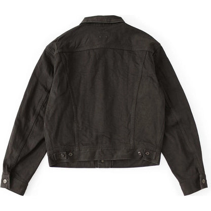 Kapital 14 Oz Black X Black Denim Westerner Jacket (Regular)
