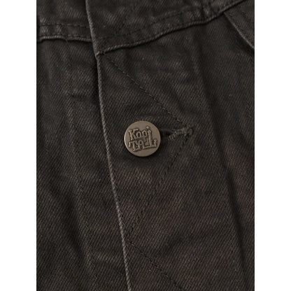 Kapital 14 Oz Black X Black Denim Westerner Jacket (Regular)