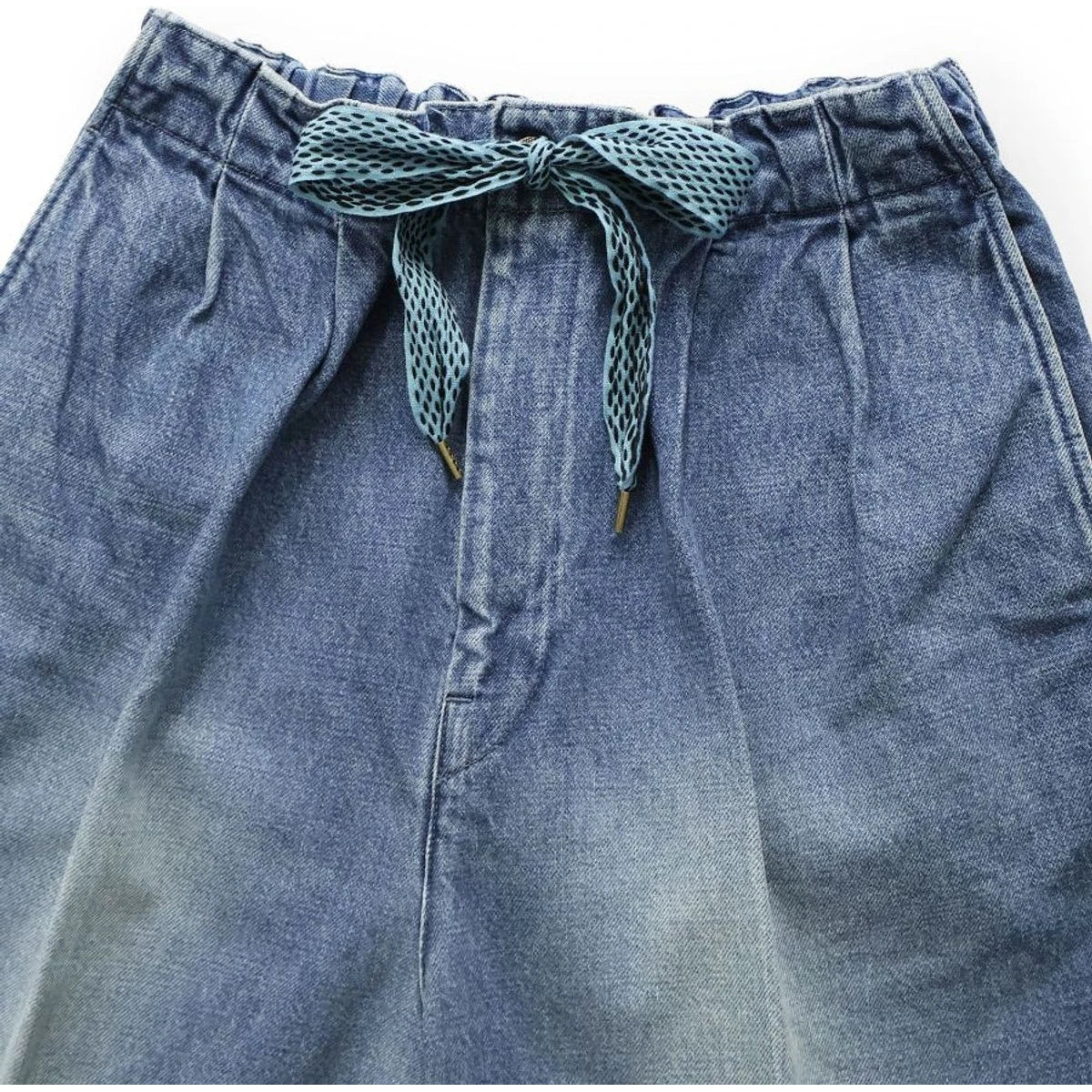 Kapital 14oz Denim Easy Fit Shorts (Center Pleated)