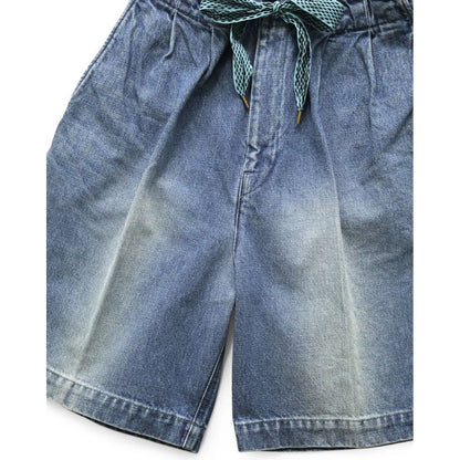 Kapital 14oz Denim Easy Fit Shorts (Center Pleated)