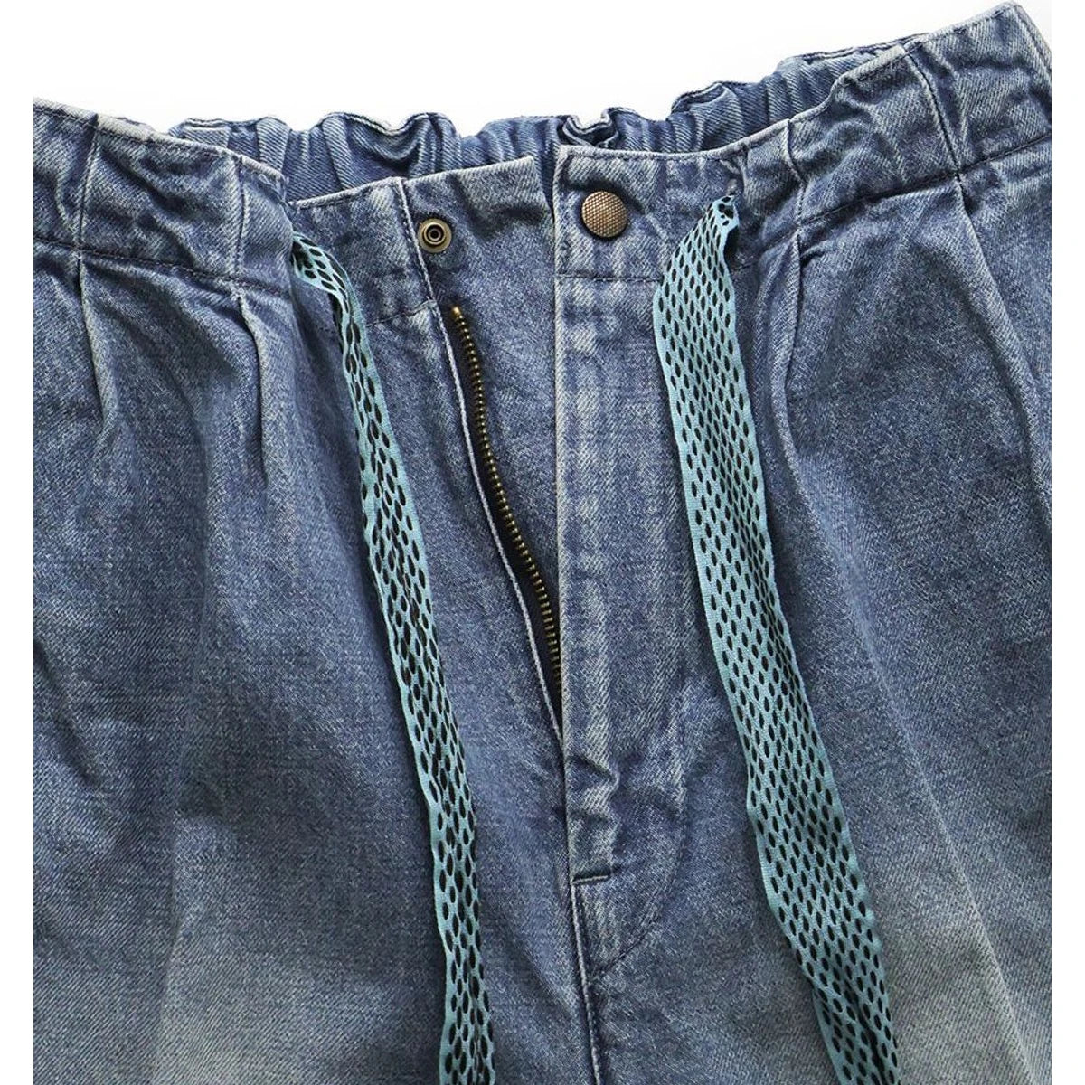 Kapital 14oz Denim Easy Fit Shorts (Center Pleated)
