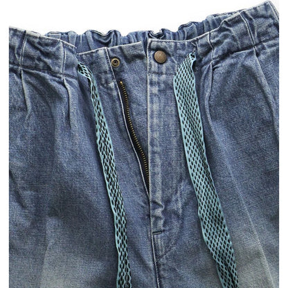 Kapital 14oz Denim Easy Fit Shorts (Center Pleated)