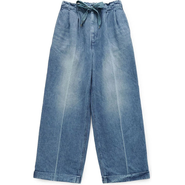 Kapital 14 Oz Denim Easy Trousers (Center Pleated) | COJP Gallery