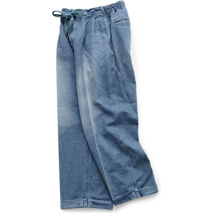 Kapital 14oz Denim Easy Pants (Center Pleated)