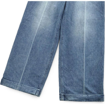 Kapital 14oz Denim Easy Pants (Center Pleated)