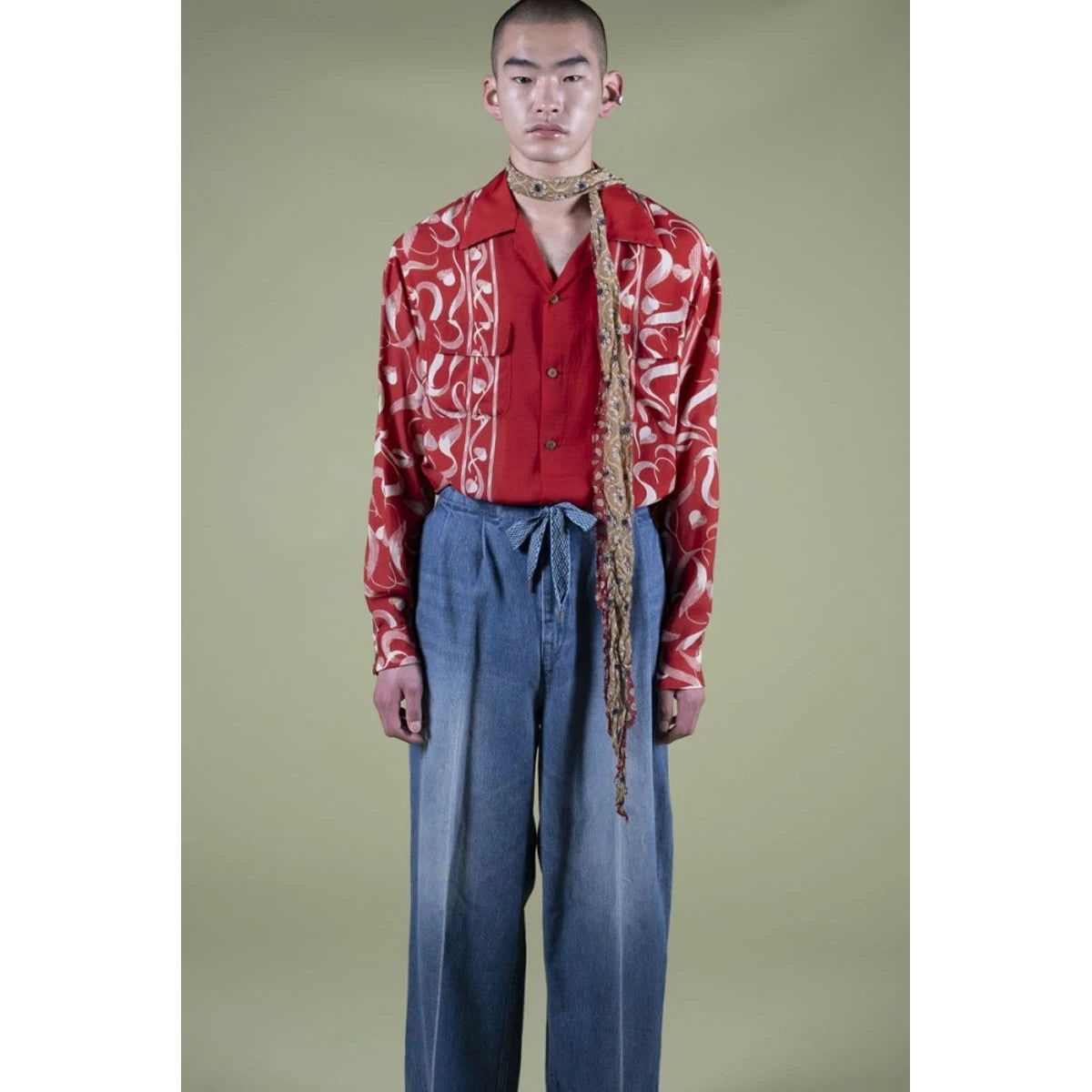 Kapital 14oz Denim Easy Pants (Center Pleated)