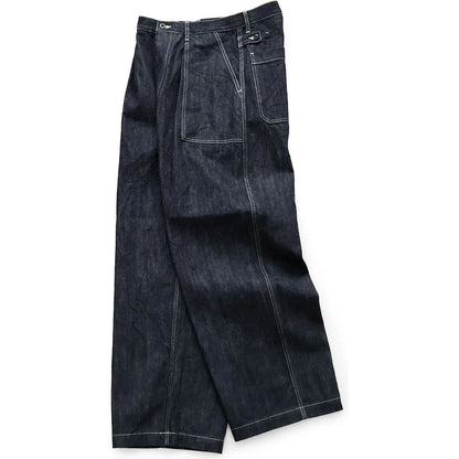 Kapital 14oz Denim Wide Leg Fatigue Baggy Pants