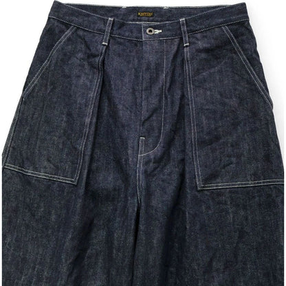 Kapital 14oz Denim Wide Leg Fatigue Baggy Pants