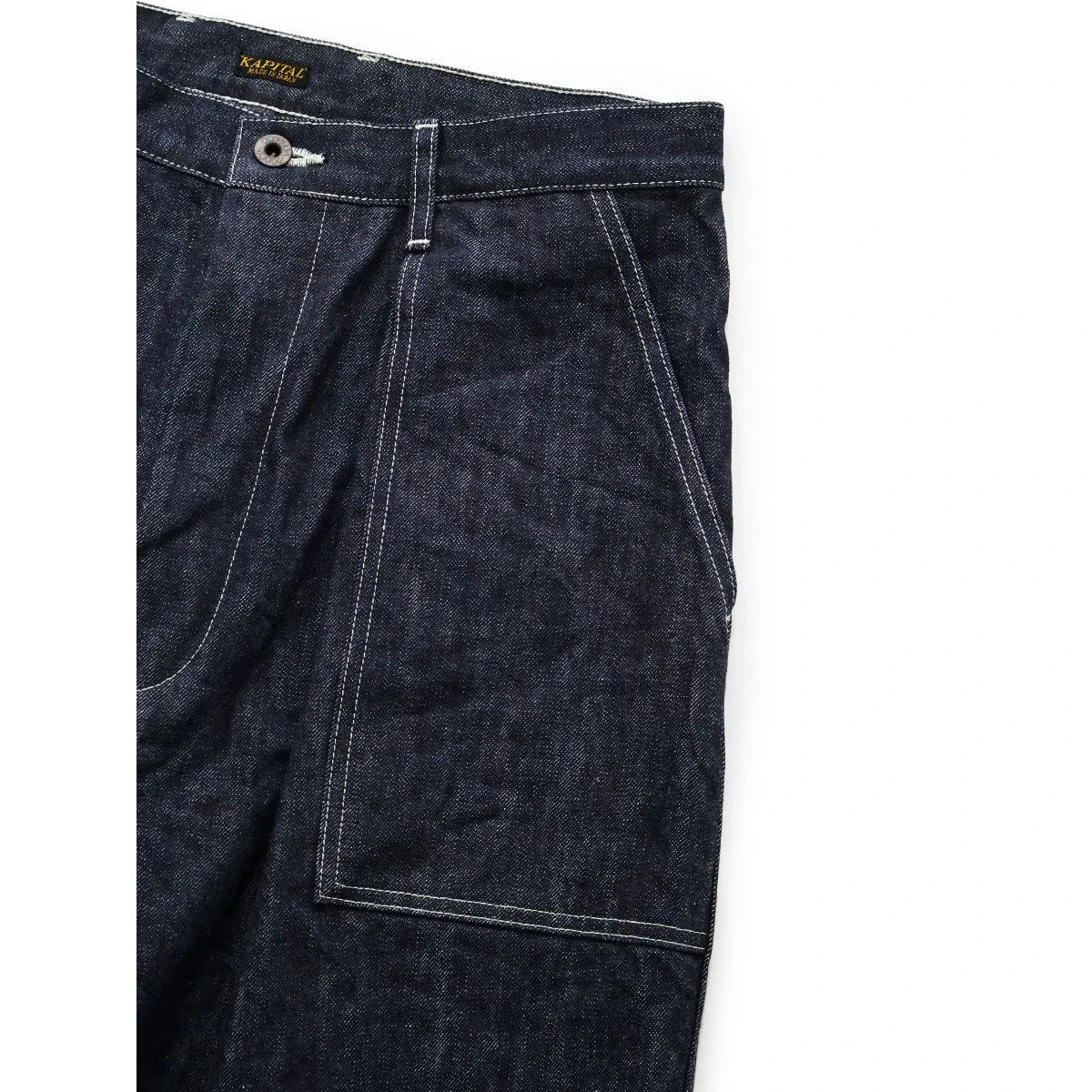 Kapital 14oz Denim Wide Leg Fatigue Baggy Pants