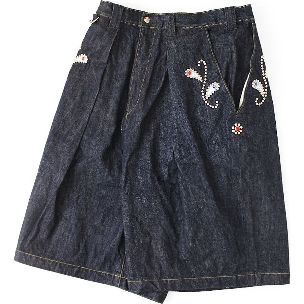 Kapital 14 Oz Denim Kome Kome Jorts (Shallow) Stud Remake