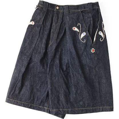 Kapital 14 Oz Denim Kome Kome Jorts (Shallow) Stud Remake