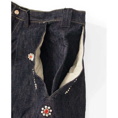 Kapital 14 Oz Denim Kome Kome Jorts (Shallow) Stud Remake