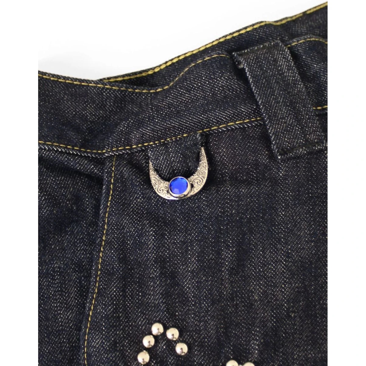 Kapital 14 Oz Denim Kome Kome Jorts (Shallow) Stud Remake