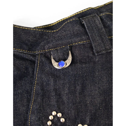 Kapital 14 Oz Denim Kome Kome Jorts (Shallow) Stud Remake