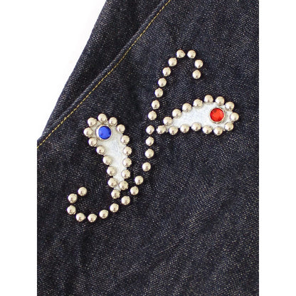 Kapital 14 Oz Denim Kome Kome Jorts (Shallow) Stud Remake