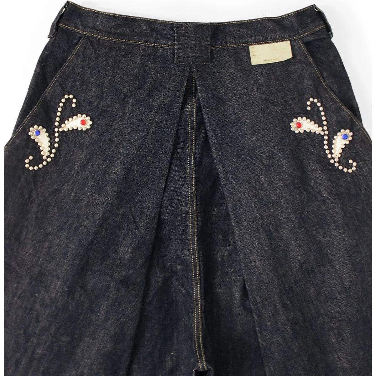 Kapital 14 Oz Denim Kome Kome Jorts (Shallow) Stud Remake