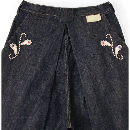 Kapital 14 Oz Denim Kome Kome Jorts (Shallow) Stud Remake