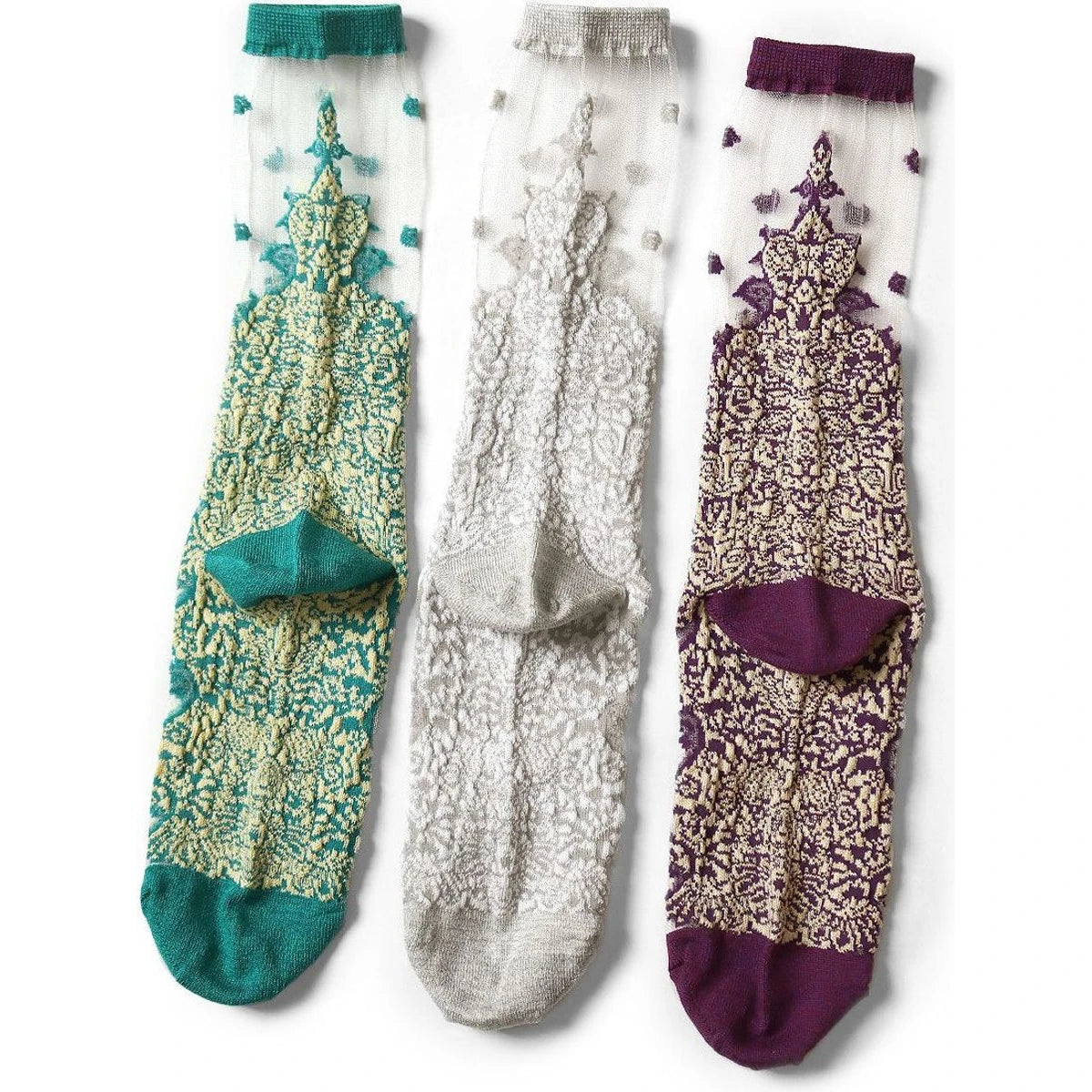 Kapital 144 Flemish Lace See Through Socks