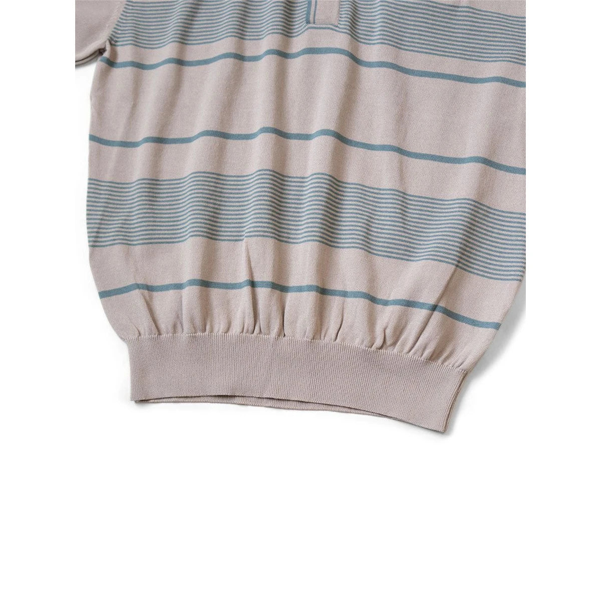 Kapital 14G Cotton Knit Striped Carol Polo