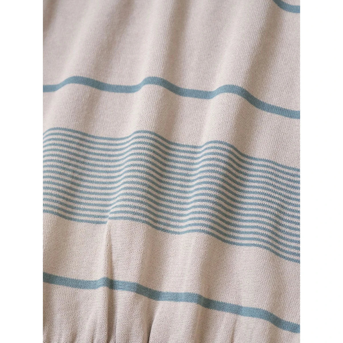 Kapital 14G Cotton Knit Striped Carol Polo