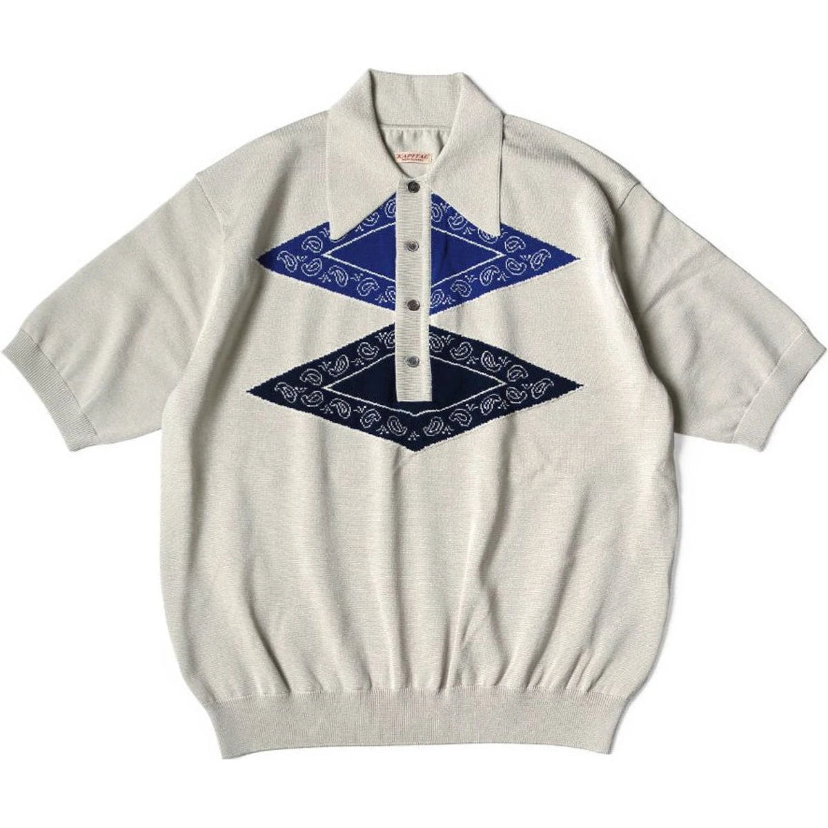 Kapital 14G Cotton Tomahawk Paisley Carol Polo