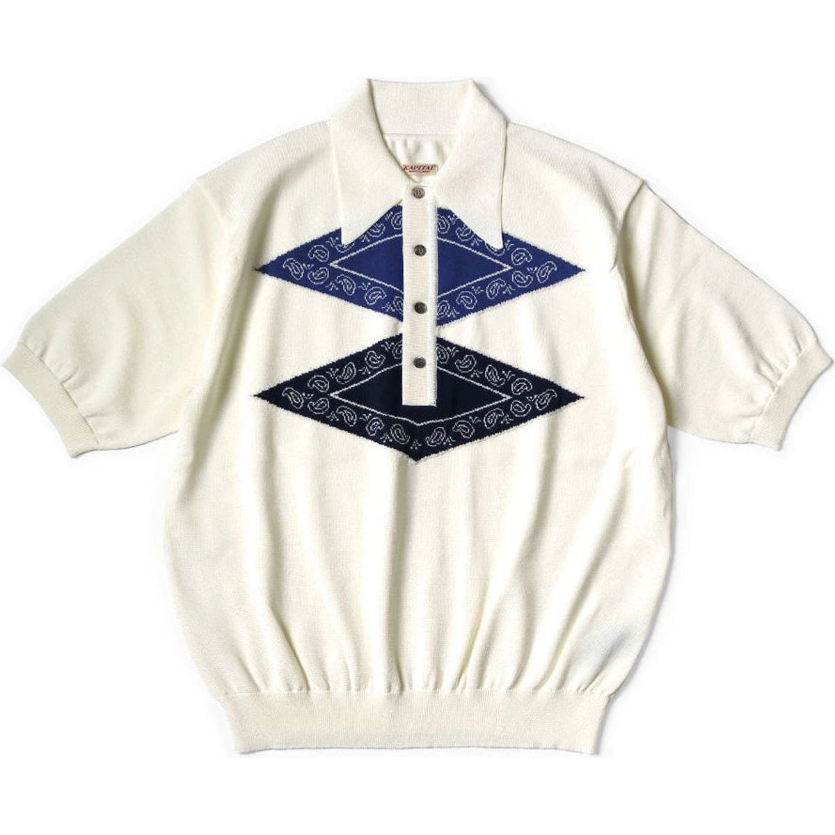 Kapital 14G Cotton Tomahawk Paisley Carol Polo