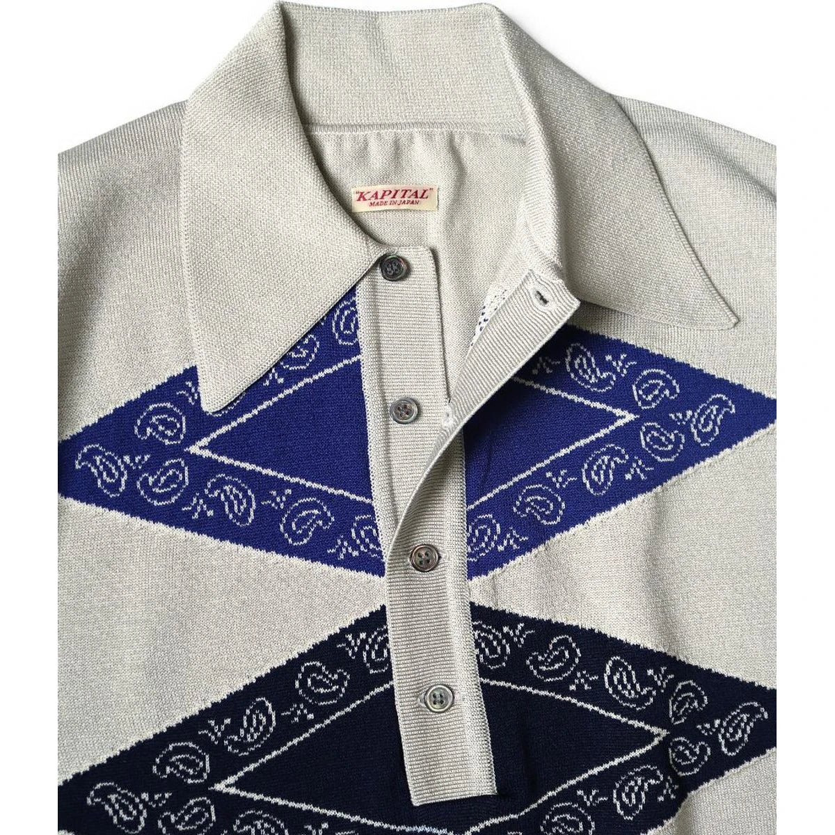 Kapital 14G Cotton Tomahawk Paisley Carol Polo