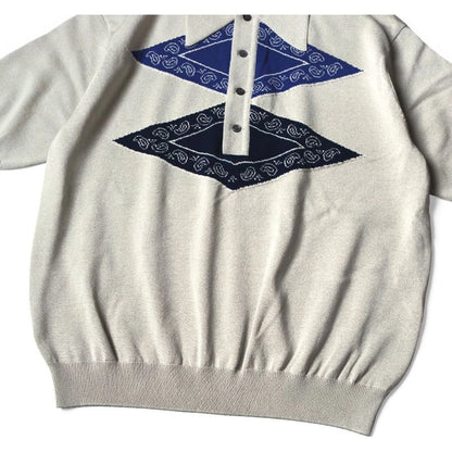 Kapital 14G Cotton Tomahawk Paisley Carol Polo