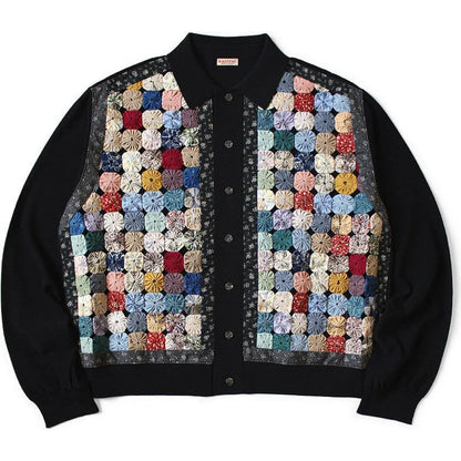 Kapital 14G Knit x Handcrafted Yo-Yo Quilt Jacket
