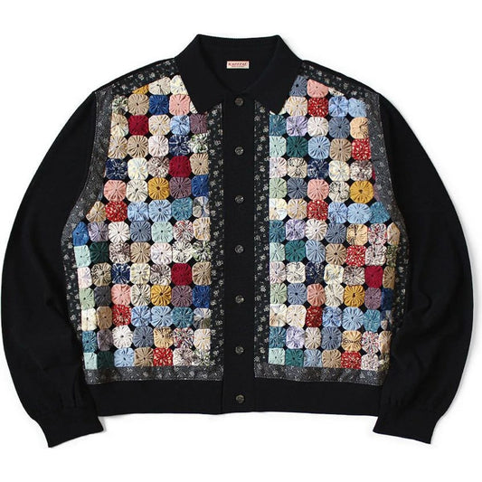 Kapital 14G Knit x Handcrafted Yo-Yo Quilt Jacket