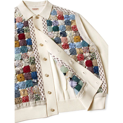 Kapital 14G Knit x Handcrafted Yo-Yo Quilt Jacket