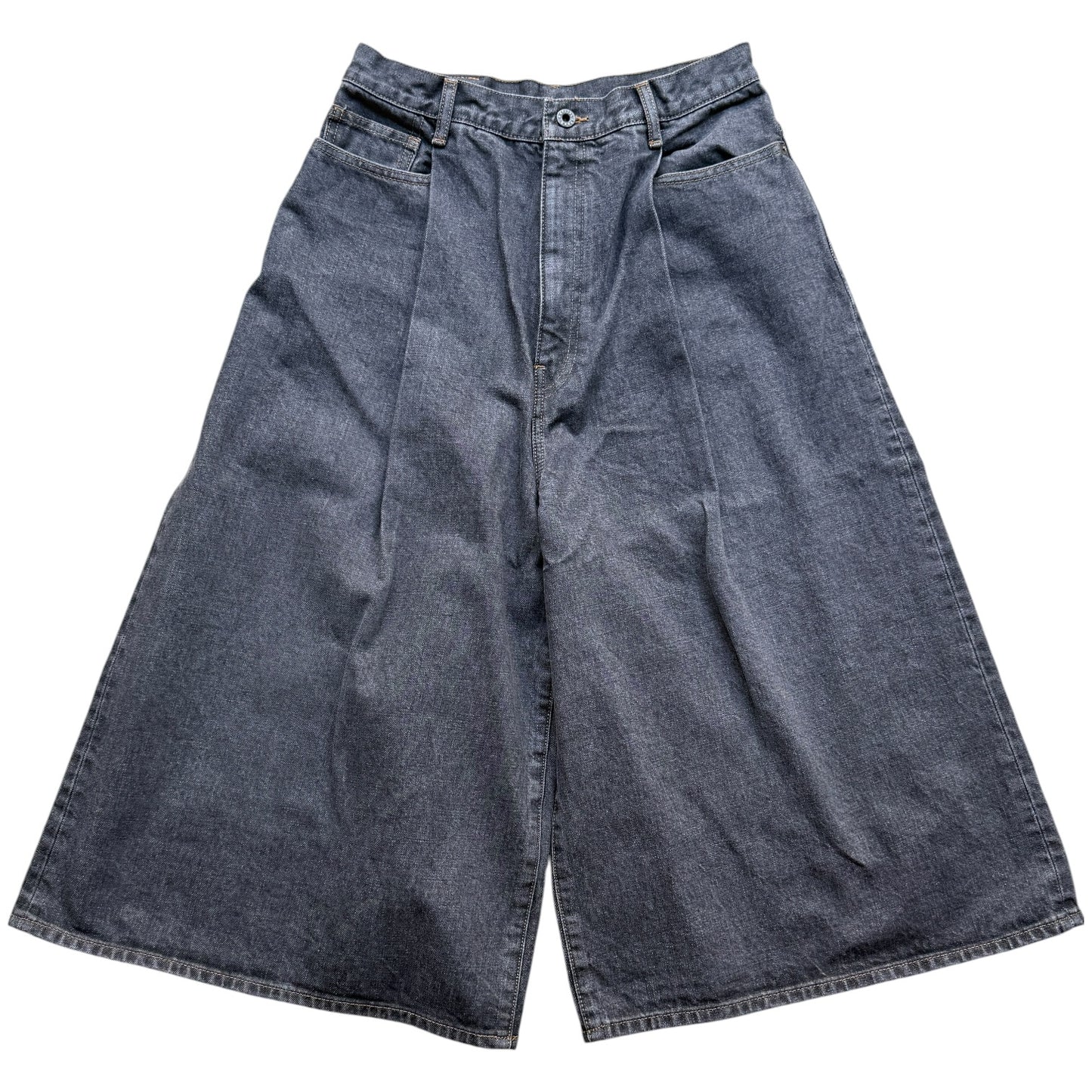 Kapital 14oz Black Denim 5 Pocket Jorts