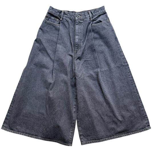 Kapital 14oz Black Denim 5 Pocket Jorts