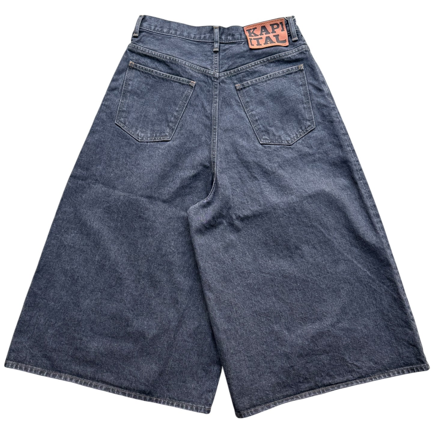 Kapital 14oz Black Denim 5 Pocket Jorts