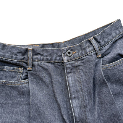 Kapital 14oz Black Denim 5 Pocket Jorts