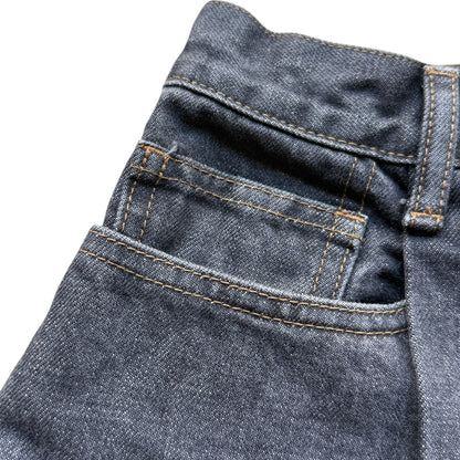 Kapital 14oz Black Denim 5 Pocket Jorts