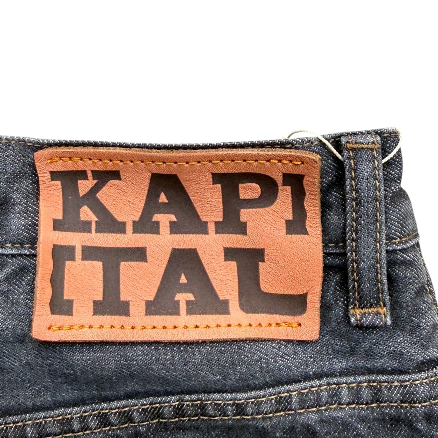 Kapital 14oz Black Denim 5 Pocket Jorts