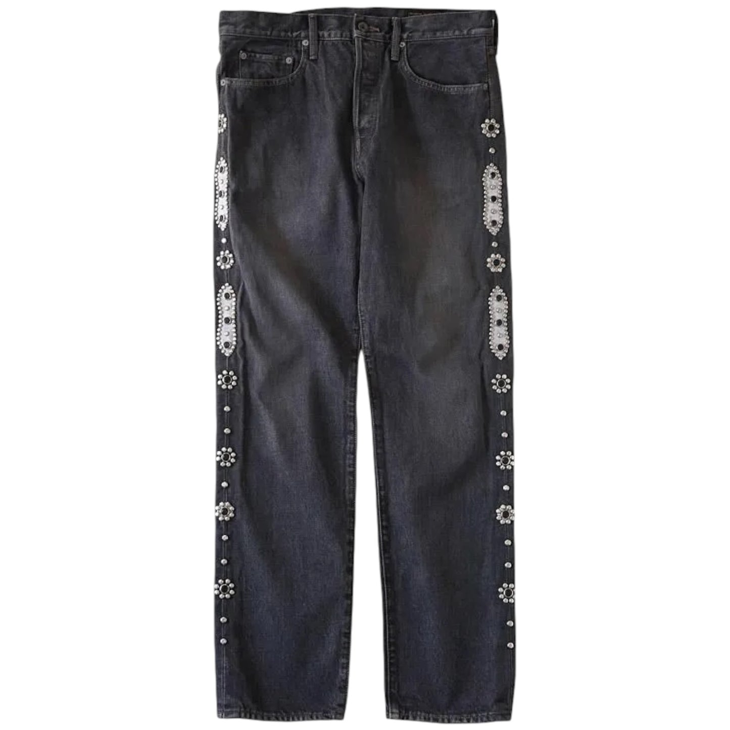 Kapital 14oz Black Denim 5-Pocket Monkey Cisco (Stud Remake) 2026