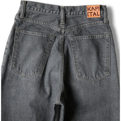 Kapital 14oz Black Denim 5P Coney Monroe