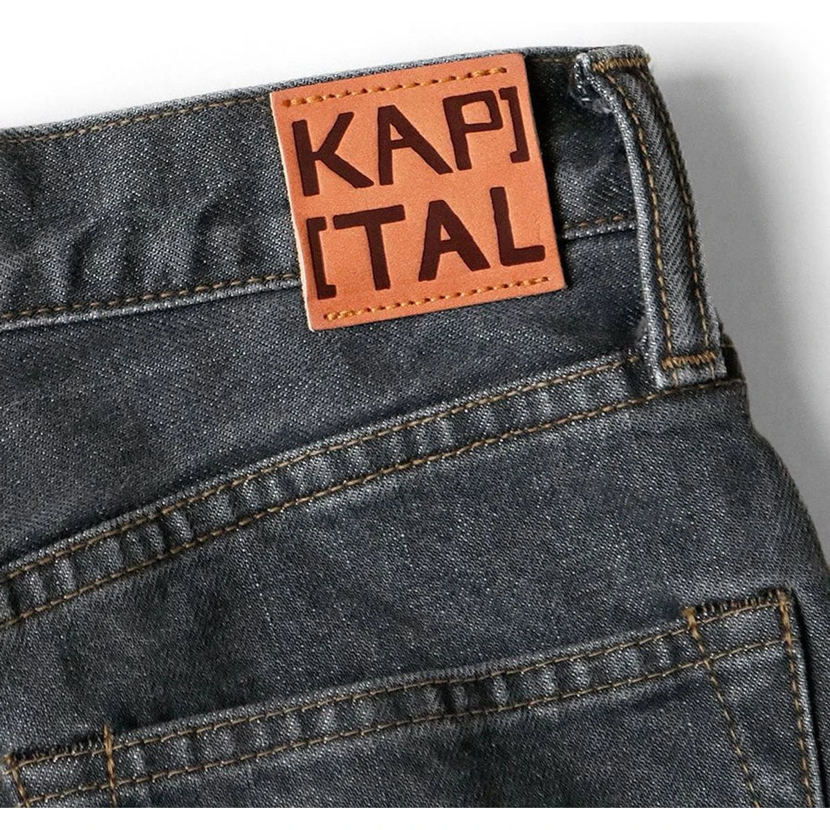 Kapital 14oz Black Denim 5P Coney Monroe