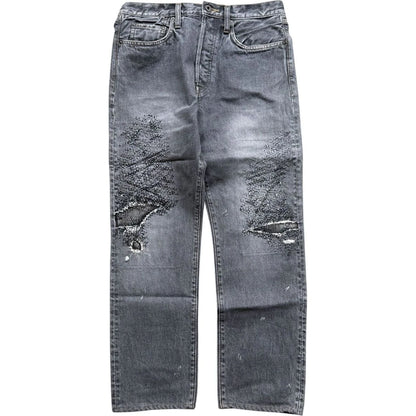 Kapital 14oz Black Denim 5P Monkey Cisco (3 Year Processing)