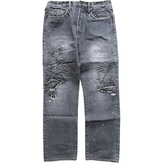 Kapital 14oz Black Denim 5P Monkey Cisco (3 Year Processing)