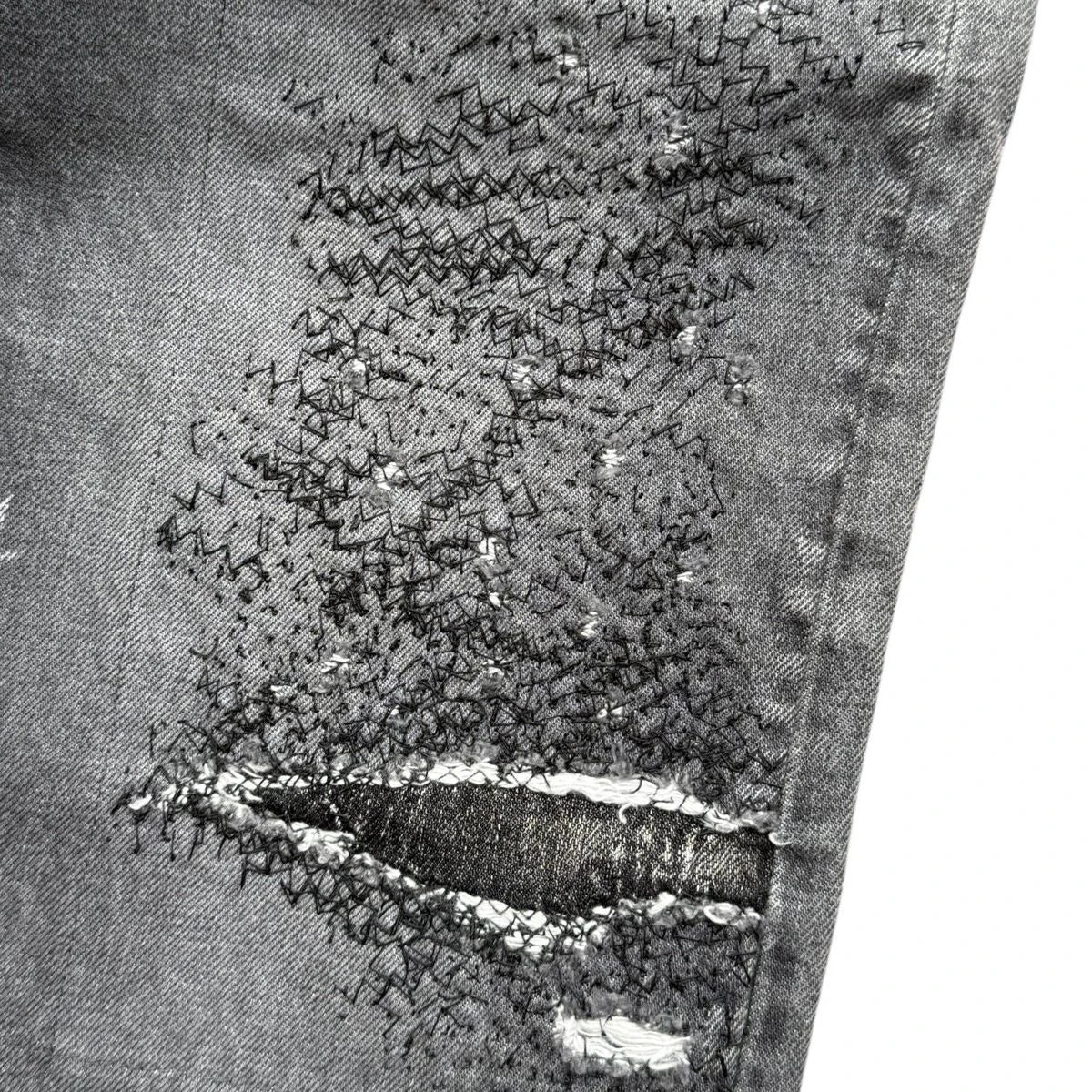 Kapital 14oz Black Denim 5P Monkey Cisco (3 Year Processing)