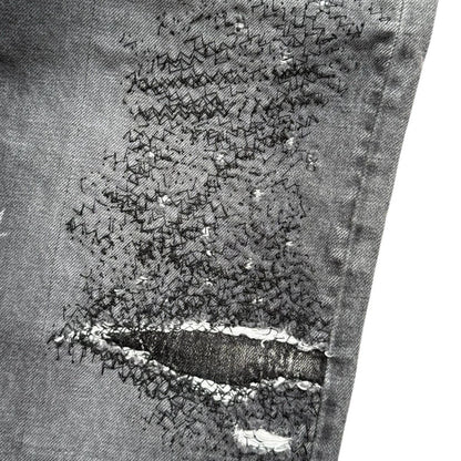 Kapital 14oz Black Denim 5P Monkey Cisco (3 Year Processing)