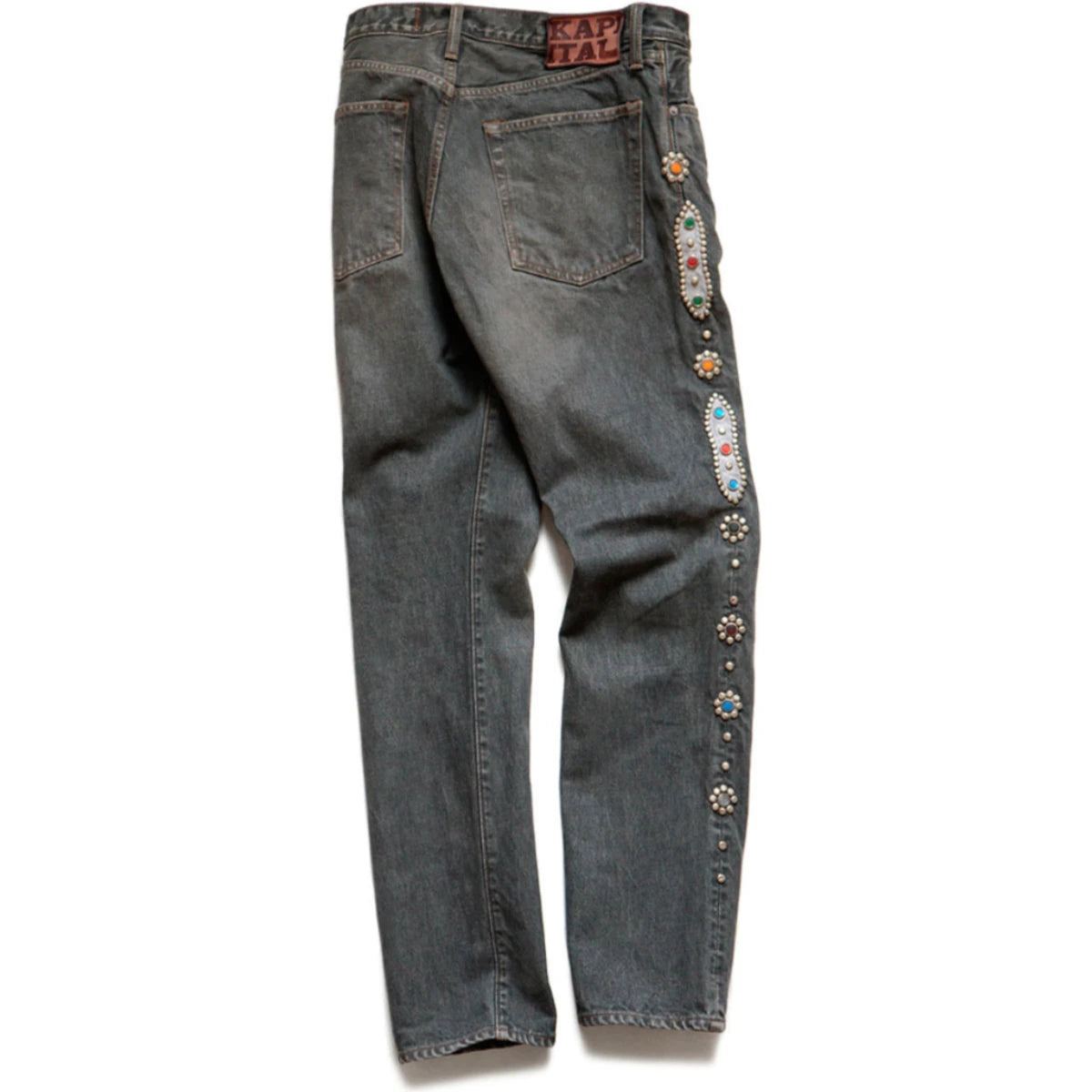 Kapital 14oz Black Denim 5P Monkey Cisco (Studs Remake)